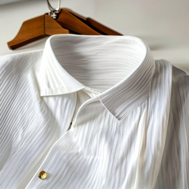 Crisp White Cotton Twill Fabric: Uses in Shirts and Uniforms