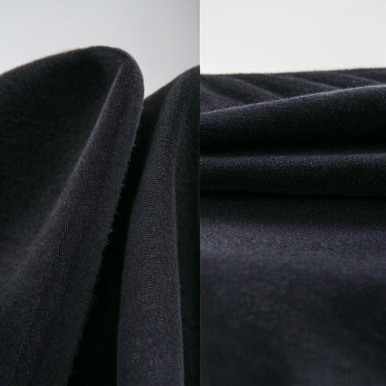 Black Cotton Velvet Fabric vs Black Soft Cotton Fabric: Texture Differences
